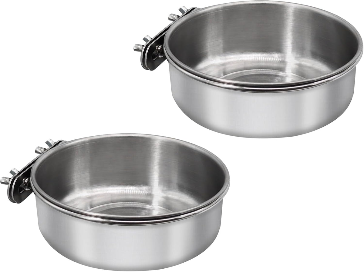 Bird Feeding Dish Cups, Stainless Steel, 2 Pack, Small - Image 10