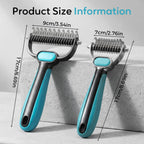 Packaging view of Commema extra wide deshedding tool