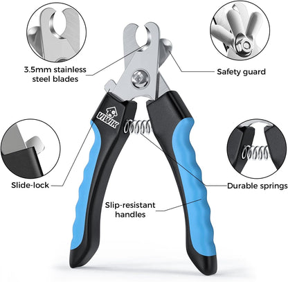 Viwik pet nail trimmer blade lock storage feature
