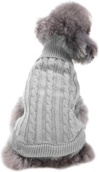 CHBORCHICEN Small Dog Sweaters Knitted Pet Cat Warm Dog Sweatshirt Winter Clothes Kitten Puppy Sweater (XXS, Dress-Purple) - Image 13
