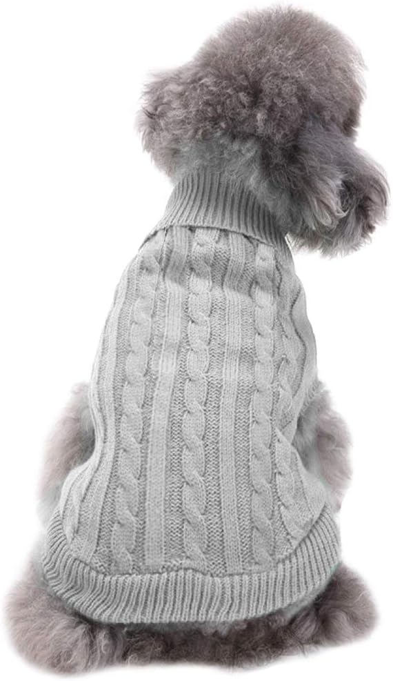 CHBORCHICEN Small Dog Sweaters Knitted Pet Cat Warm Dog Sweatshirt Winter Clothes Kitten Puppy Sweater (XXS, Dress-Purple) - Image 13