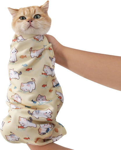 Premium imported USA cat grooming blanket close up texture view