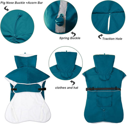 Koogal waterproof pet apparel for medium and large dogs
