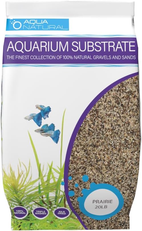 Aqua Natural Prairie Sand 20lb bag front view for aquascaping