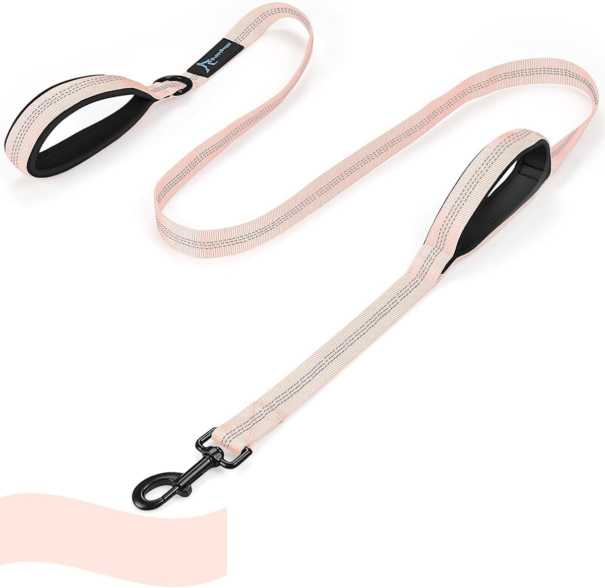 Dog Leash for Small to Medium Dogs 6 ft x 0.6" with 3 Reflective Stitching and 2 Traffic Padded Handles Dog Lead/Rope, Pet Leash for Running Walking Training (Pink 1 Pack - 6 ft x 0.6 in) - Image 12