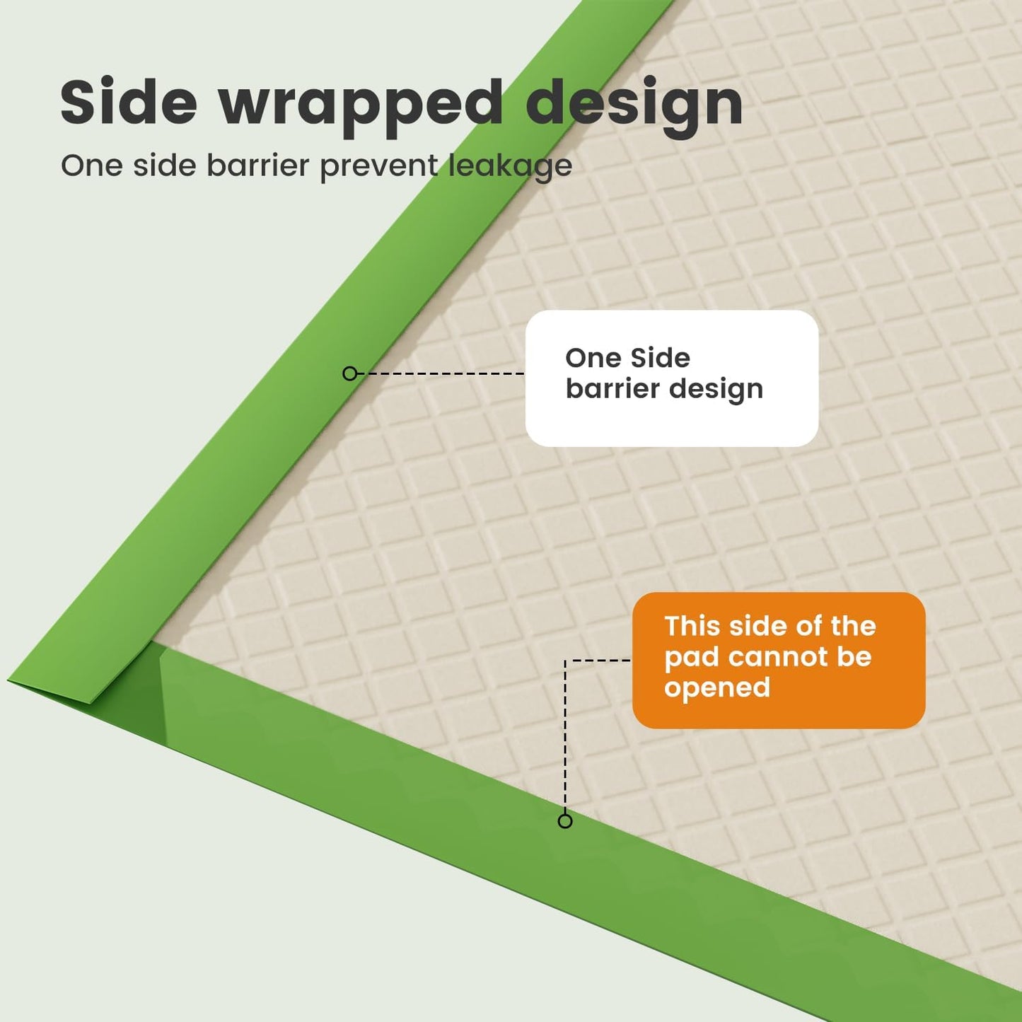 Gardner Pet super absorbent dog potty pads diamond quilted surface close up