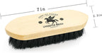 Black nylon bristles on an imported animal grooming brush.