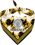 Chewy Vuiton Dog Bandana Designer Fashion Scarf Kerchief for Small Medium and Large Dogs, Funny Parody Gift for Girl or Boy Dog, Soft Durable Fabric, Adjustable Tie-On Style Triangle - Image 9