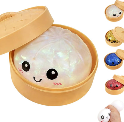 Menglihualuo glitter dumpling squishy front view