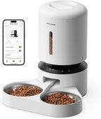 PETLIBRO Automatic Cat Feeder for 2 Cats, 5G&2.4G WiFi Pet Feeders, 5L Programmable Cat Food Dispenser with Airtight Lock-Fresh Technology, Dual Stainless Steel Bowls, Low Food Sensor - Image 15
