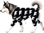 LovinPet Large Breed Dog Clothes Pajamas, Wound Care/Post Surgery Full Coverage Shirt, Dinosaur Land Blue Print, Lightweight Stretchy Knit Pullover Dog Onesie, Pet Pajamas for Dogs, Pet PJ's, 3XL - Image 12