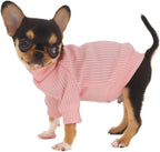 Lophipets bright light pink extra small pet jumper back view detail