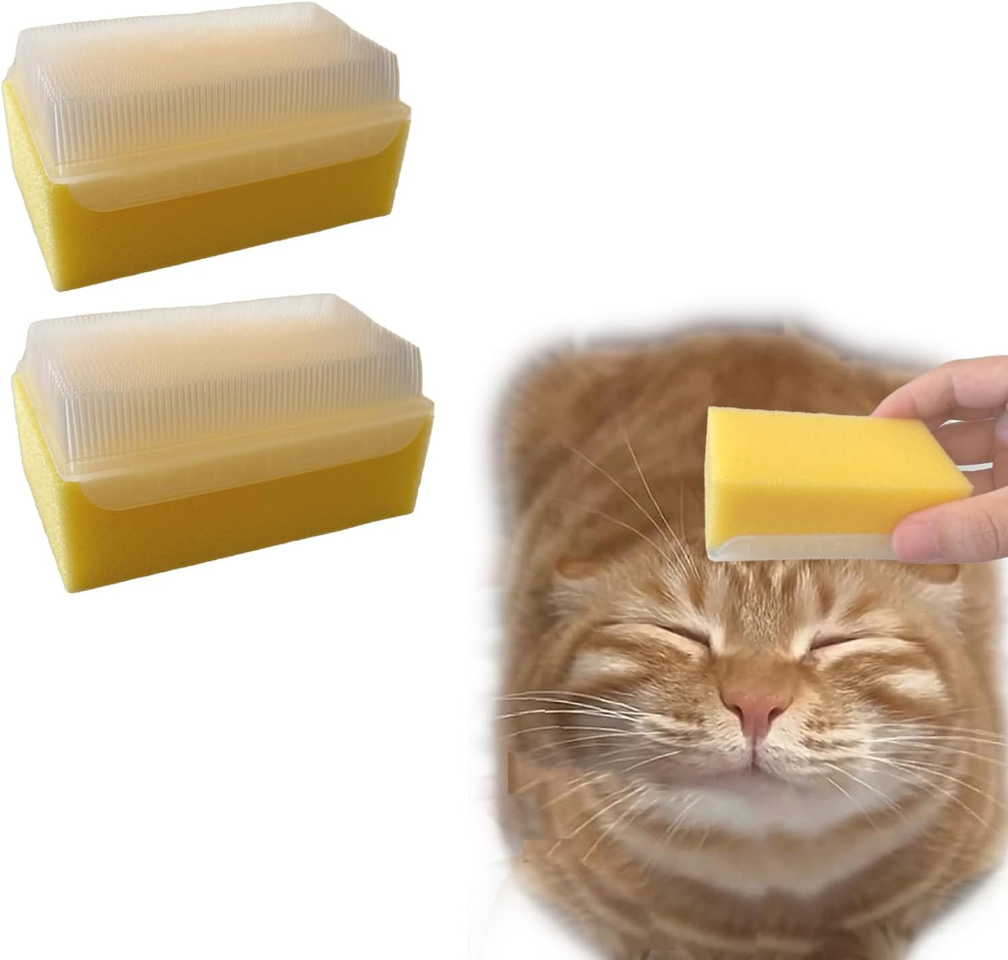 2PC Soft Cat Brush for Grooming - Gentle Cat Tongue Brush with 1300+ Barbed Serrations, Brushes for Sensitive Cats - Lightweight, gentle, Perfect for Daily Grooming & Enhancing Bonding - Image 9