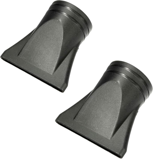 Pluzmecalm professional hair dryer nozzle pack front view showcasing the durable black wide design