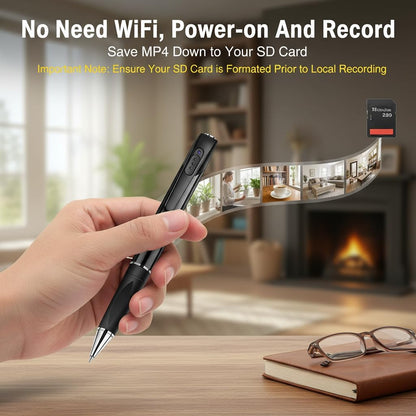 Unohoe pen camera with accessories including charging cable