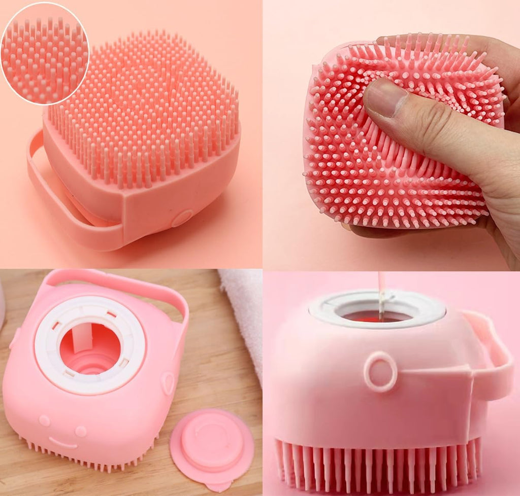 Dual long and short flea combs for effective pet coat screening.