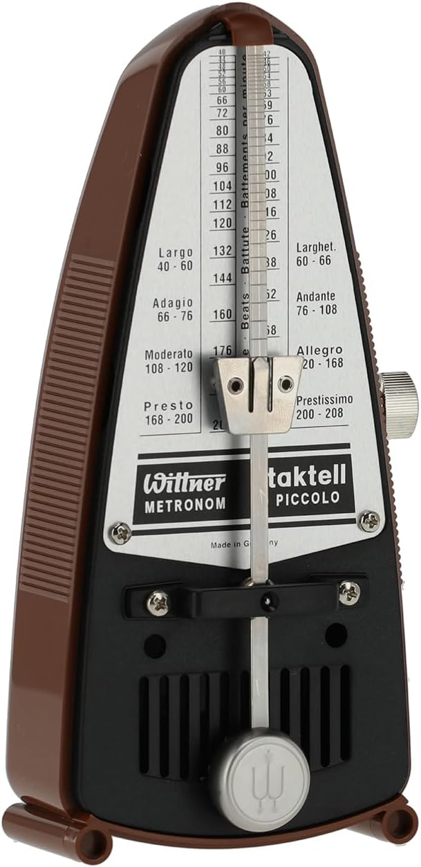 Premium German made Wittner Taktell Piccolo mechanical metronome for music practice.