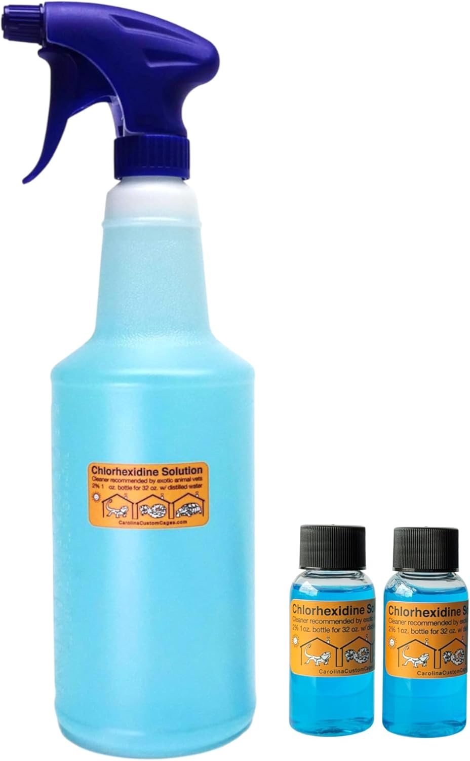 Carolina Custom Cages Chlorhexidine 2% spray kit front view