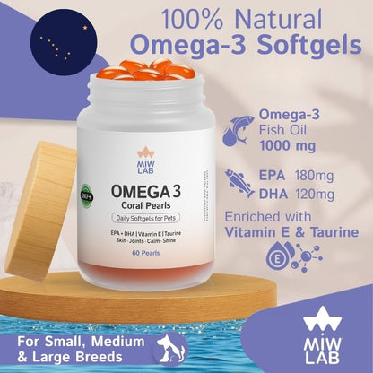 Feline and canine essential omega fatty acid formula packaging close up