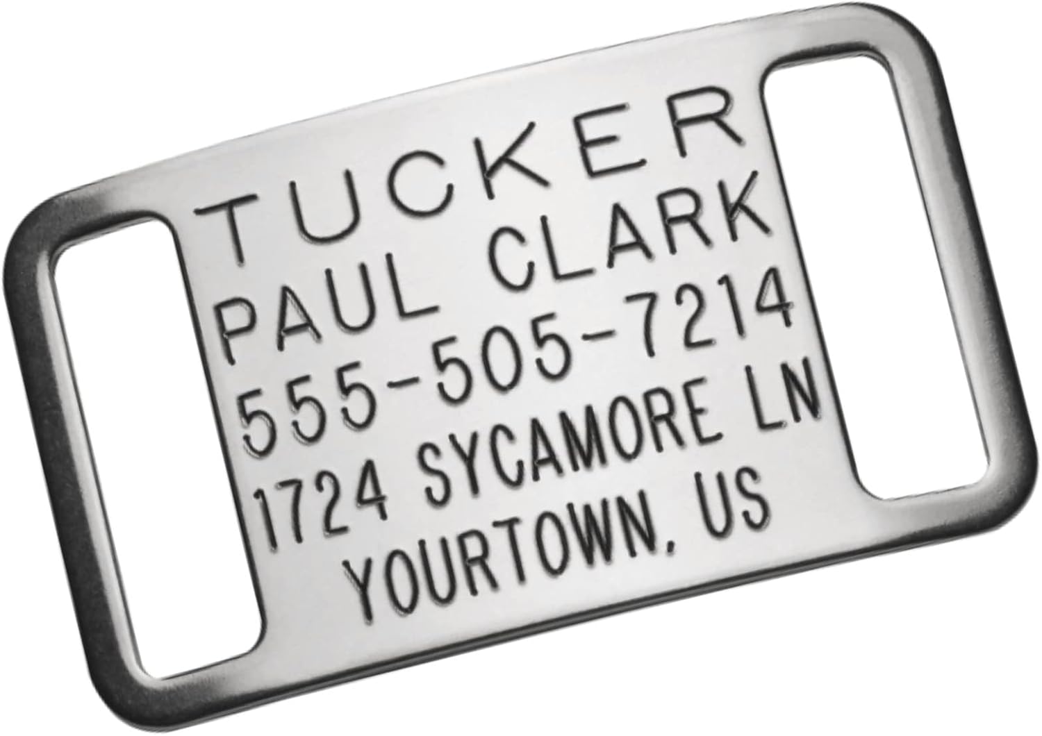 Boomerang Tags Dog Tags Engraved for Pets - Lasts Your Pets Lifetime - Silent Pet Tag, Dog Name Tag Personalized, Durable Stainless Steel Custom ID (Open End Large for 1 Inch Snap Style Collars) - Image 13