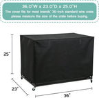 Luv4babe 36 inch dog cage cover with rolled up mesh windows for ventilation