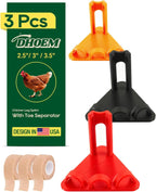 6Pcs Chicken Leg Splints, 3 Sizes (S/M/L) Adjustable Splint for Bumblefoot Treatment, Broken Feet, Splay Leg, Curled Toes, Osteoarthritis in Hens, All Growth Stages Covered (6pcs Multicolor) - Image 9