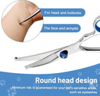 Erioscar pet shears with integrated noise reduction pad for quiet dog grooming sessions