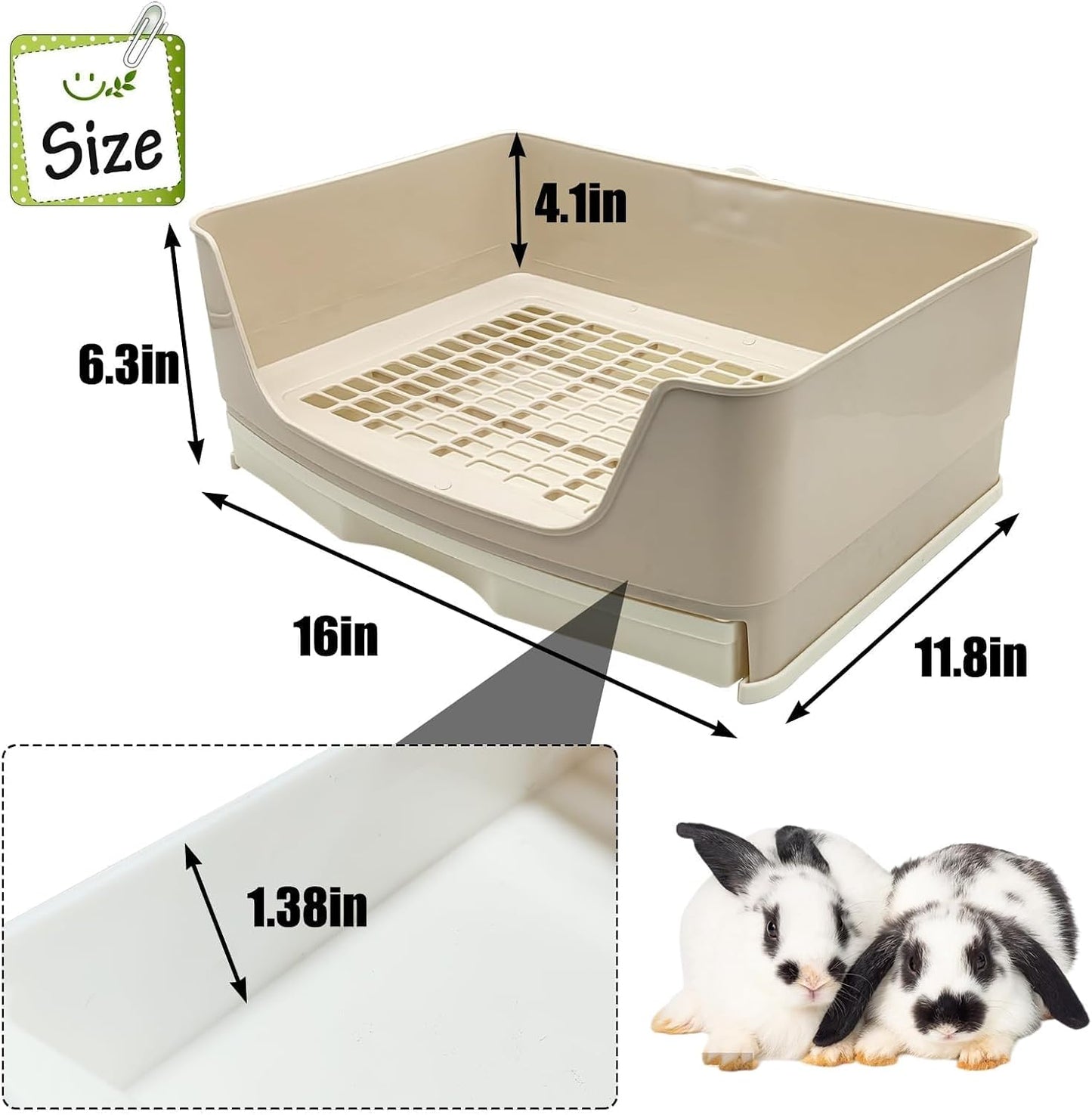 Kathson pet potty corner toilet with drawer open
