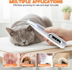 Leryveo low noise rechargeable dog shaver with USB charging cable and cleaning brush