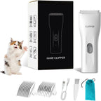 Prowerful Home Professional Dog Grooming Kit Clipper Low Noise USB Rechargeable Gifts for Dog Cat Black,TS006 - Image 15
