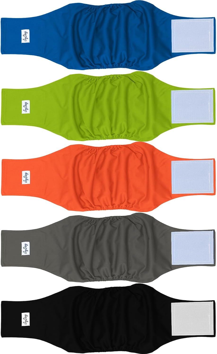 JoyDaog Reusable Dog Belly Bands for Male Dogs Diapers,5 Pack Premium Washable Dog Diapers Male Puppy Nappies Wrap,M - Image 11