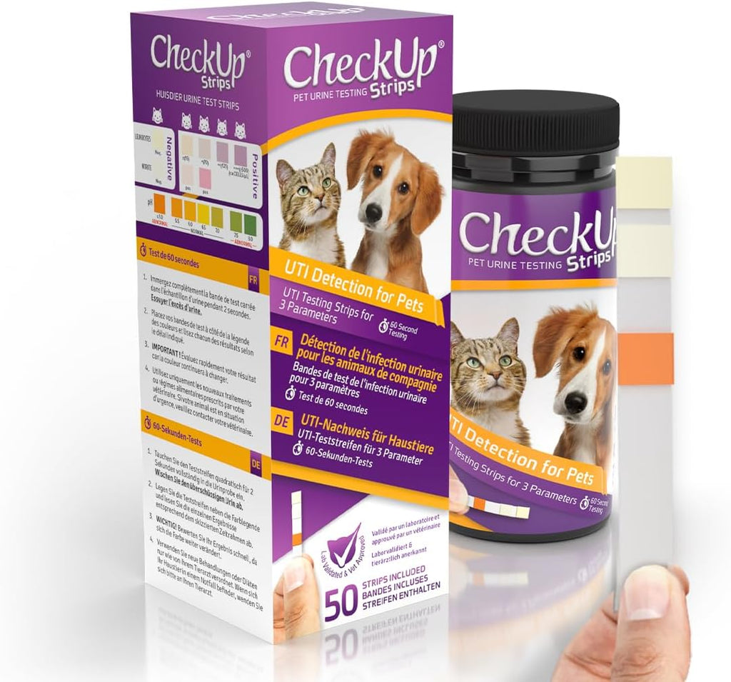 KIT4CAT CheckUp Testing Strips x 50 (Protein Urine Test Strips for Cats & Dogs) - Image 9