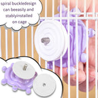 Bird cage accessory showing screw mounting mechanism for easy installation.