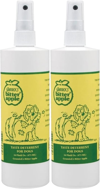 Two pack Grannick's Bitter Apple deterrent spray for pets
