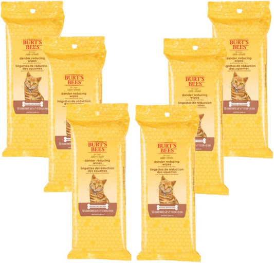 Burt's Bees For Pets Cat Dander Reducing Wipes front packaging view