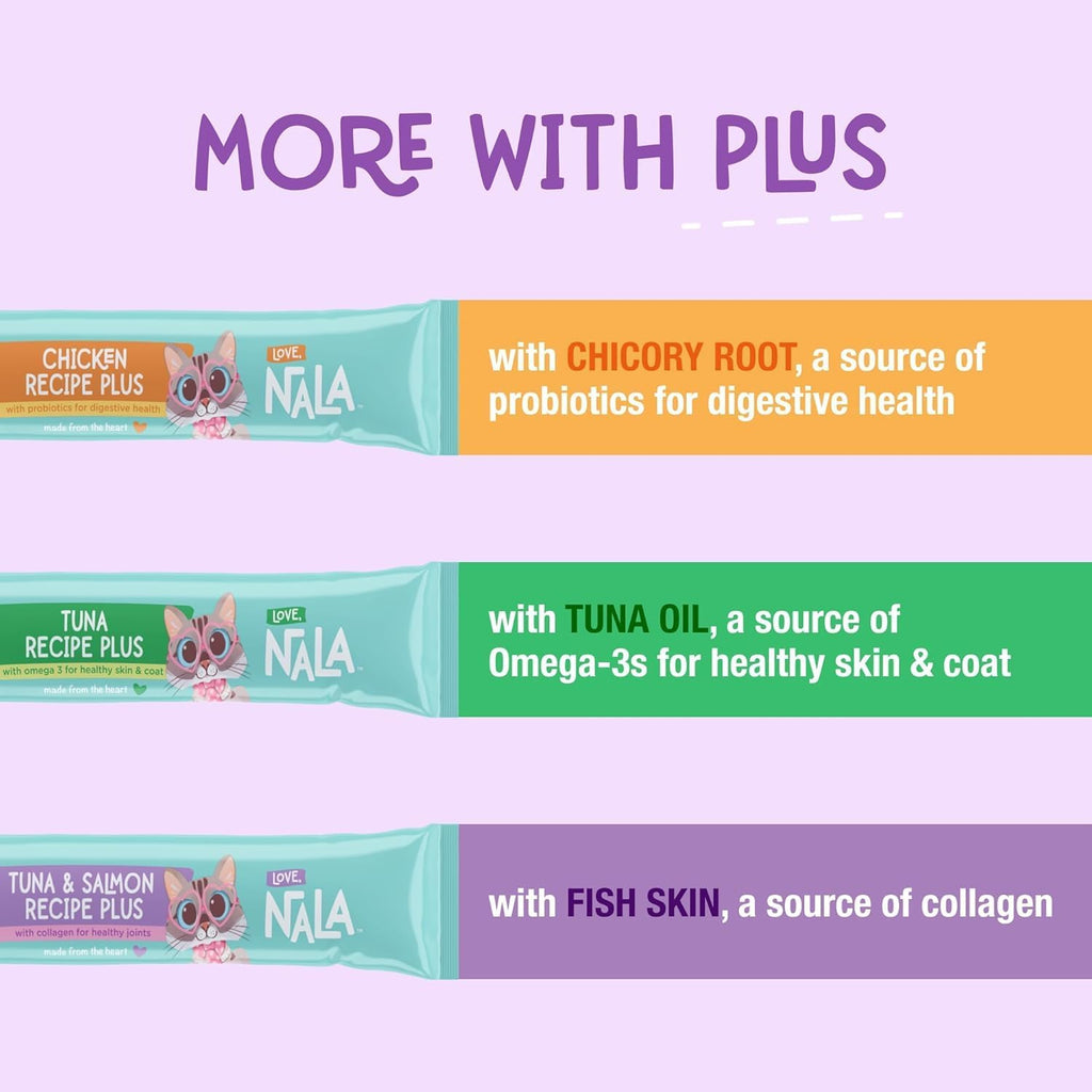 Love Nala cat treat squeeze up tube variety flavors