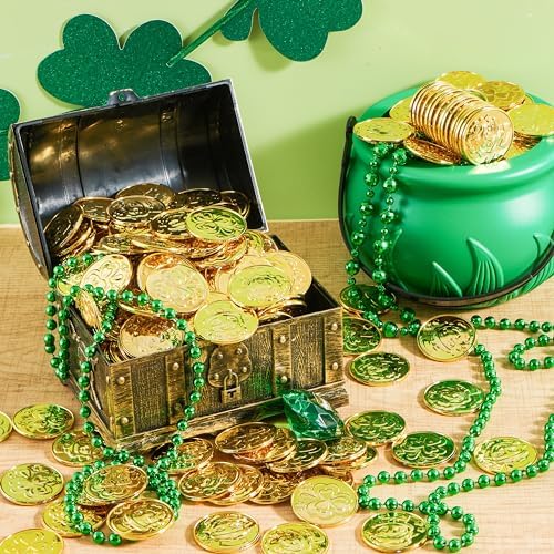 Authentic JOYIN brand plastic gold tokens used as festive table decorations