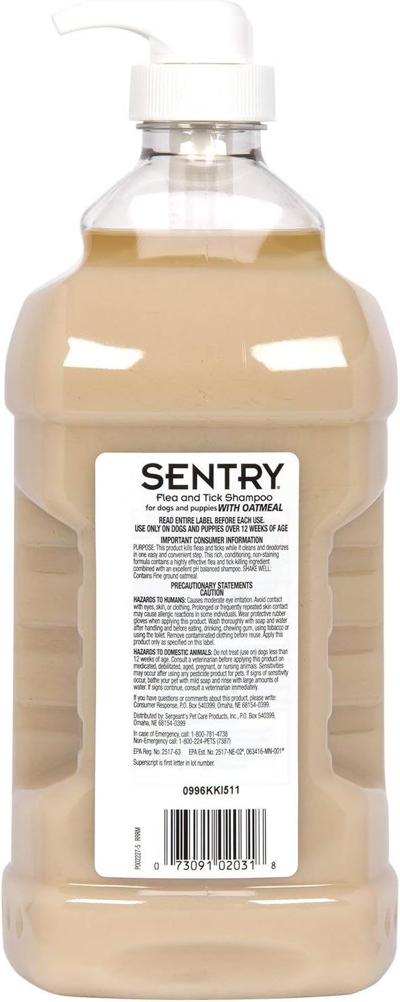 Sentry dog grooming shampoo with Hawaii ginger scent