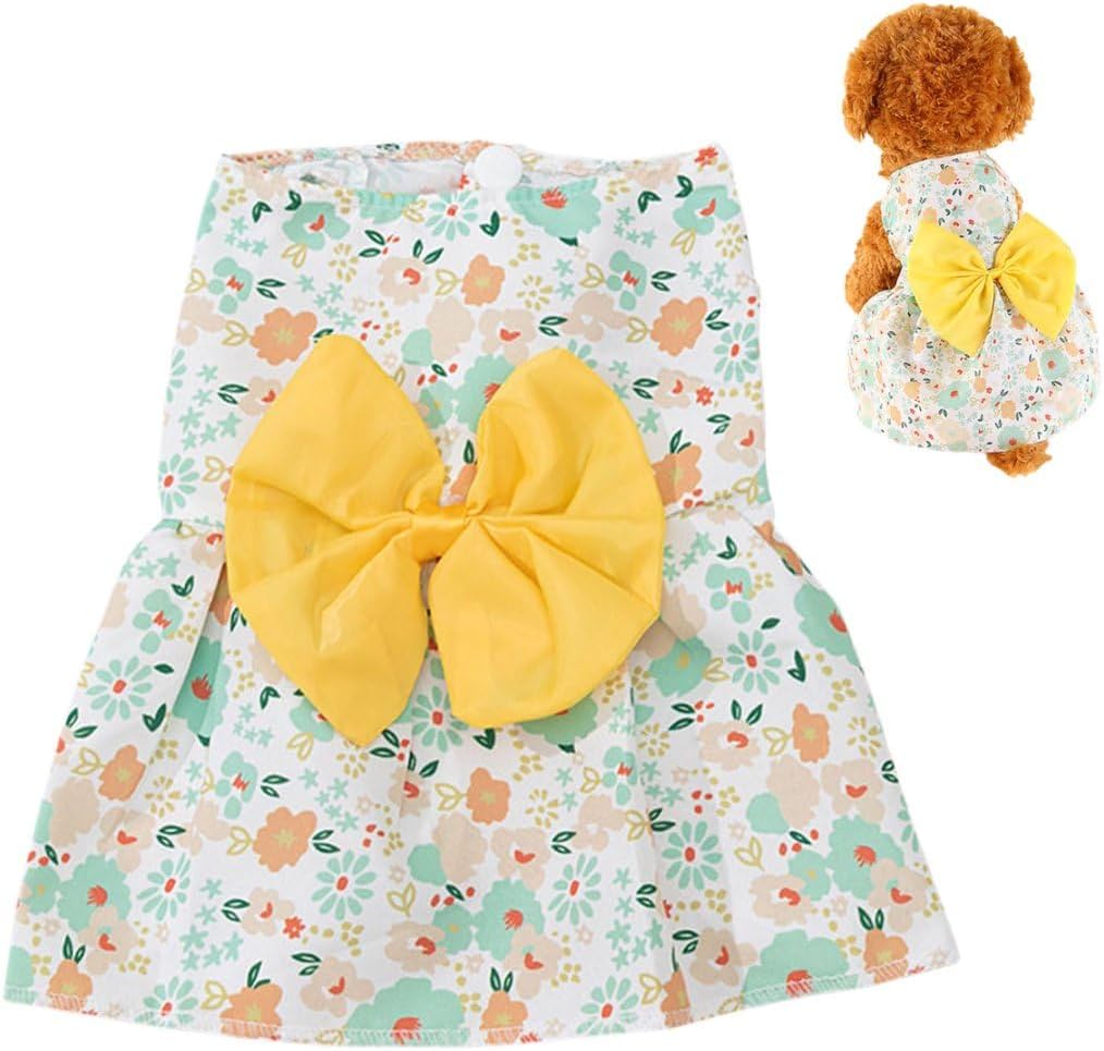 Dog Dress,1PC Dog Dresses with Cute Bowknot,Summer Dogs Clothes Pet Princess Dresses for Chihuahua Yorkies Puppies Cat Outfit - Image 11