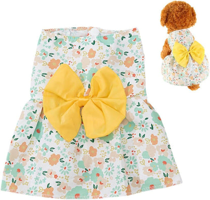 Dog Dress,1PC Dog Dresses with Cute Bowknot,Summer Dogs Clothes Pet Princess Dresses for Chihuahua Yorkies Puppies Cat Outfit - Image 11