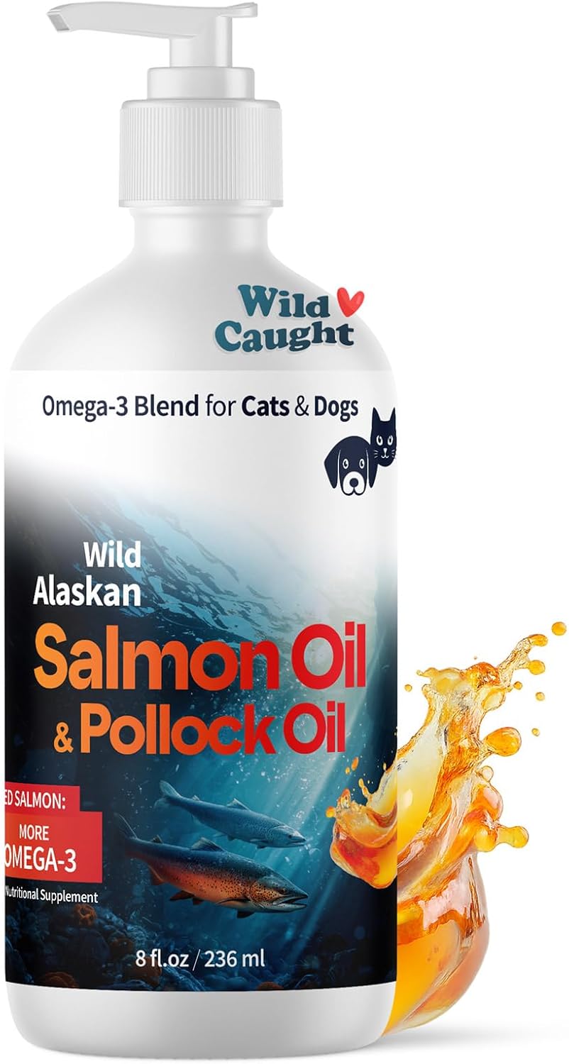 Wild Alaskan Omega 3 Salmon Oil for Dogs - Fish Oil for Dogs Natural Liquid - Must-Have Cat & Dog Essentials for Health - Cat and Dog Supplies Supports Skin & Coat - 16 Fl. Oz - Image 10