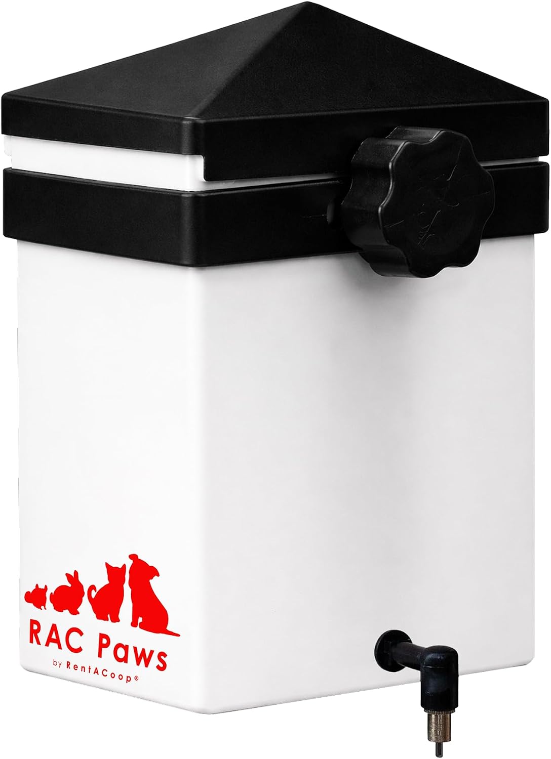 RentACoop 64oz (2 Liter) Small Animal Drinker with No-Drip Brass Nipple- Water Dispenser Suitable for Small Pets, Bunnies, Hamsters, Guinea Pigs, Rabbits, Chinchillas, Gerbil, Mice and Rats - Image 1