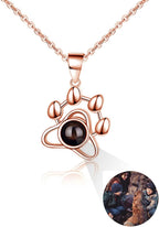 Packaging view of the Getname Necklace sterling silver pet portrait jewelry ready for gifting.