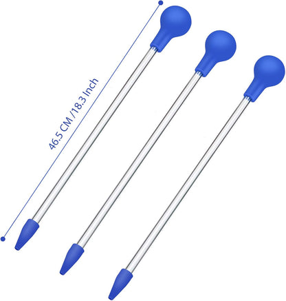 Aquarium Choice Coral Feeder Long Syringe Tube front view of the three pack kit.