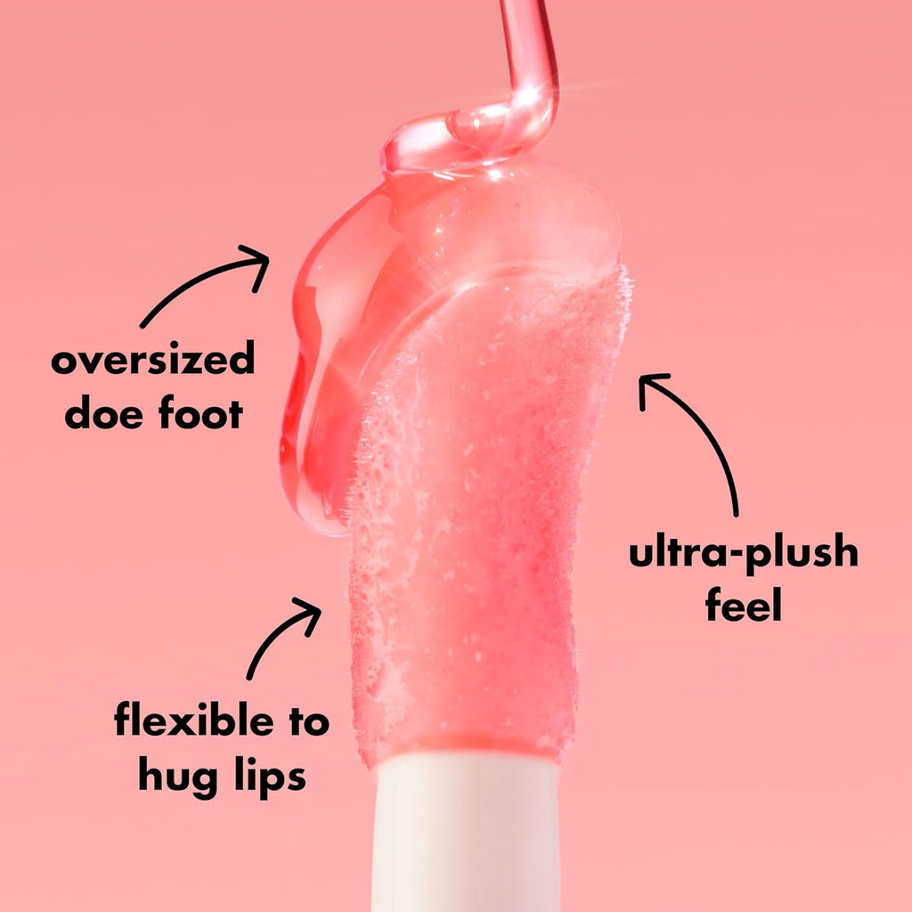 E.l.f. nourishing lip treatment showcasing the thick conditioning gloss formula.