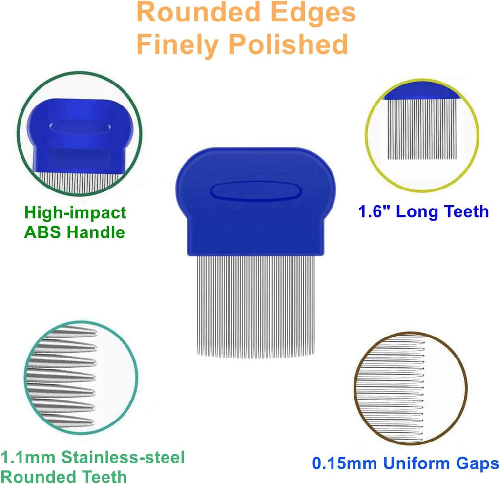 Demonstration of using a fine tooth comb for pet tear stain removal