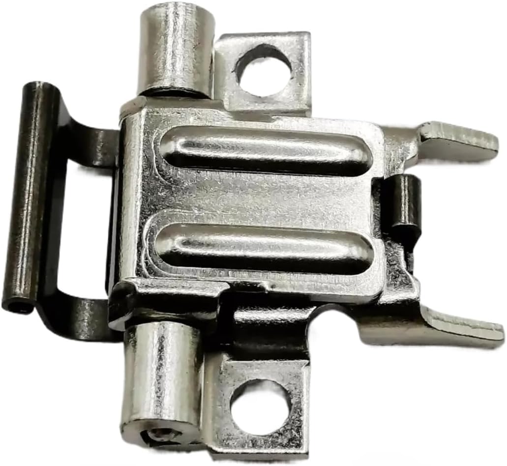 Silver metal clipper locking mechanism detailing the spring-loaded component