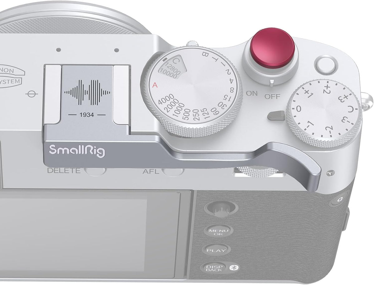 SmallRig Thumb Grip with Hot Shoe Cover for FUJIFILM X100VI / X100V (Silver) - Image 9