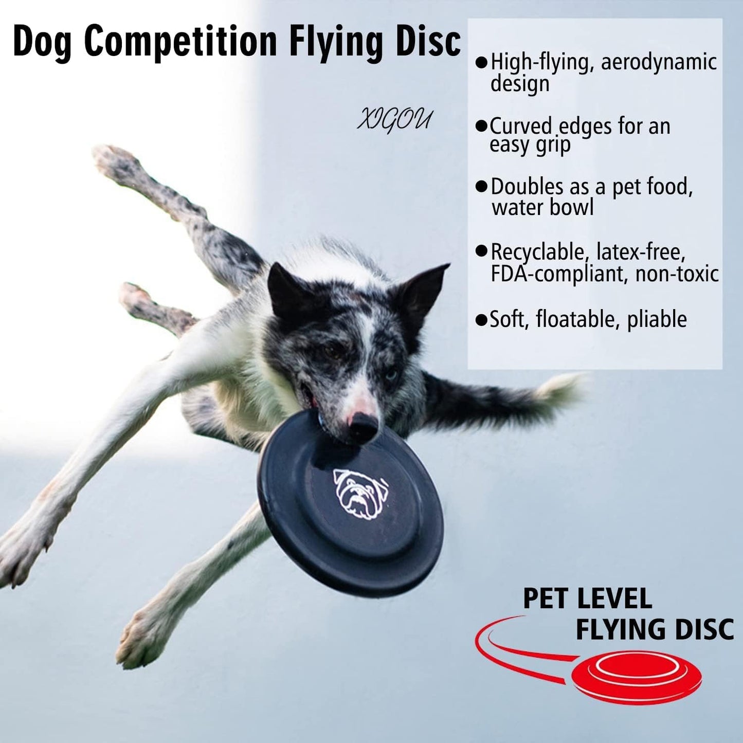Pet owner using Xigou frisbee as a water bowl