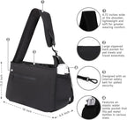 Small dog and cat carrier showing storage pockets